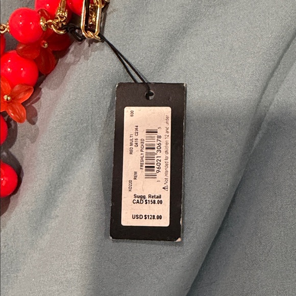 Kate Spade Vibrant Orange Floral Beaded Bracelet - Picture 4 of 4